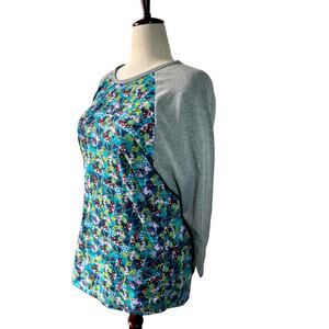 LuLaRoe Disney Minnie Mouse Tee Shirt Size 3X Teal Raglan Sleeve Travel Resort